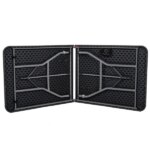 Összecsukható catering asztal 180×75 cm, fekete, 150 kg teherbírás