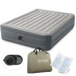 INTEX nagy felfújható matrac 203×152 cm, beépített pumpával, 46 cm magas