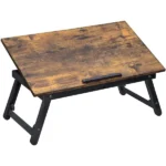 Összecsukható laptop állvány és ágyasztal, 60×35 cm, rusztikus
