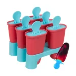 BPA-mentes, 6 rekeszes jégkrémformázó állvánnyal, PP műanyag