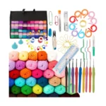 Maaleo 113 részes horgoló készlet táskával – 40 fonal, 9 tű (2–6 mm)