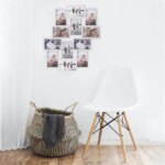 Fehér kollázs képkeret 12 fotóhoz, 10×15 cm, műanyag