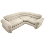 Intex beige felfújható sarokkanapé 4 személyre 257×203×76 cm