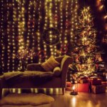 LED fényfüggöny 300 LED, 3×3 m, meleg fehér, beltéri, távirányítós