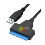 USB 3.0–SATA 22-pin adapter kábel 2,5" HDD/SSD-hez, 6 Gb/s, LED