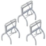 Horganyzott acél rágcsálócsapda, 9 cm széles, 3 db