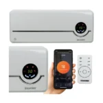 Kaminer AIRO elektromos légfüggöny fali hősugárzó, WiFi, 2000 W, fehér