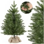 Műfenyő 60 cm, PE ágakkal, fa talppal, realisztikus