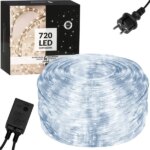 30 m LED fénykábel 720 LED hideg fehér IP44 kültéri-beltéri 220 V