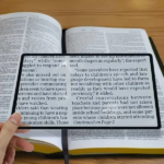 Rugalmas nagyítófólia 12×18 cm, 200% nagyítás, ultravékony olvasólap