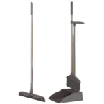 3 az 1-ben hosszú nyelű seprű, lapát és ablaktisztító szett, szürke