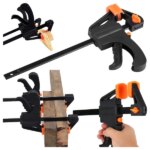 4" egykezes asztalos szorító, önzáró gyorsszorító fa munkához