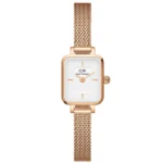 Női karóra 15 mm Daniel Wellington Quadro Mini Melrose, rozéarany/fehér