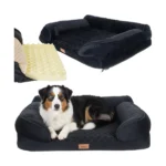 Ortopéd kutyafekhely M 80×65 cm, 7 cm habszivacs matraccal, cipzáras huzattal