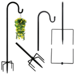 Leszúrható kerti akasztó 80 cm – növényekhez és lampionokhoz