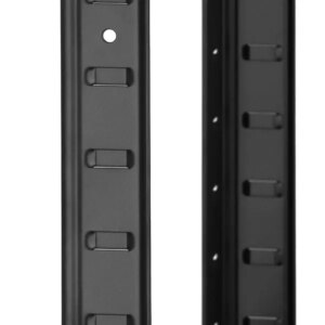 Tároló polc 180x90x40 cm, 5 polcos, fekete MDF