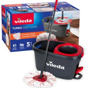 Vileda Turbo Deep Clean forgó felmosó szett vödörrel, mikroszálas
