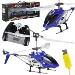 Syma S107G távirányítós helikopter, kék, 22 cm, giroszkópos