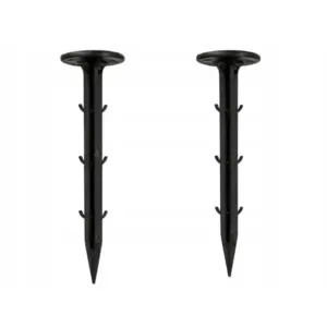 Agrotextil rögzítő tüske, 11 cm, fekete műanyag, 10 db