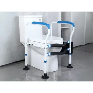Állítható WC-kapaszkodó időseknek, 60–70 cm, tapadókorongos lábakkal