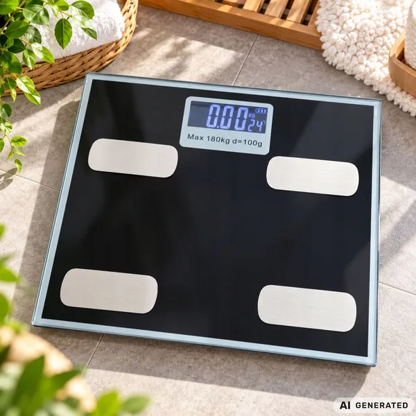 Bluetooth testösszetétel-elemző személymérleg, 180 kg, alkalmazással