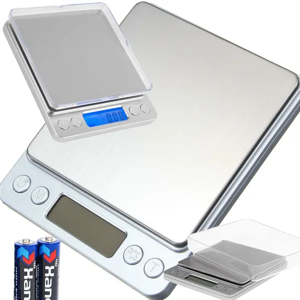 Digitális ékszermérleg 500 g, 0,01 g pontossággal, LCD-kijelzővel