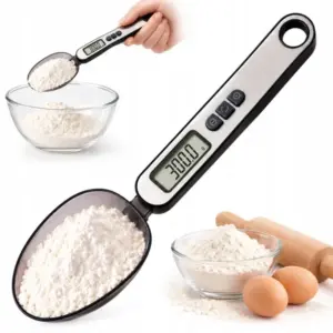 Digitális konyhai kanálmérleg LCD-kijelzővel, 300 g, 0,1 g
