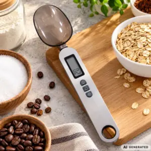 Digitális konyhai kanálmérleg LCD-kijelzővel, 300 g, 0,1 g