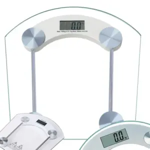 Digitális személymérleg 180 kg, edzett üveg, LCD-kijelző