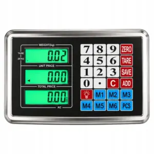 Elektronikus platformmérleg 200 kg, tára funkcióval, 40 × 30 cm