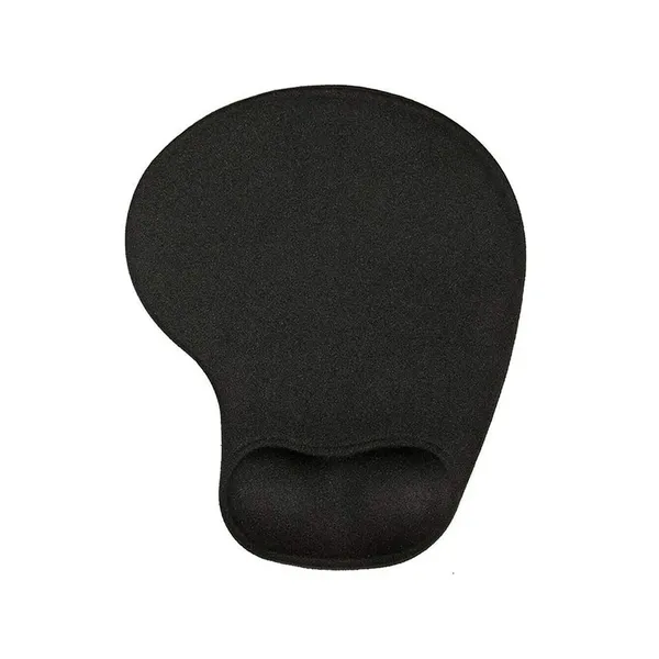 Ergonomikus egérpad zselés csuklótámasszal, fekete, 19 × 23 cm