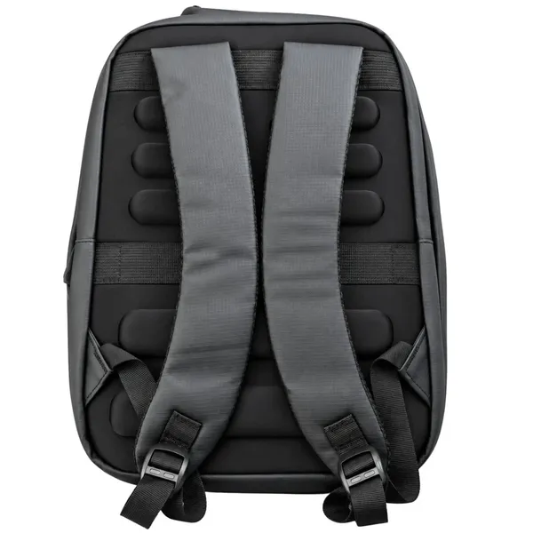 Fekete laptop hátizsák USB-porttal, 2 főrekesszel, 42 × 30 × 15 cm