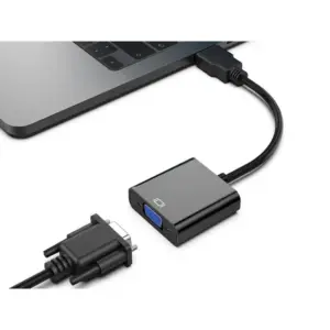 HDMI–VGA (D-sub) átalakító adapter, 1080p, fekete