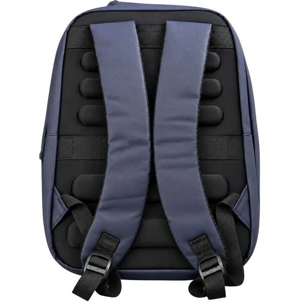 Kék laptop hátizsák USB-porttal, 42 × 30 × 15 cm, munkához és utazáshoz