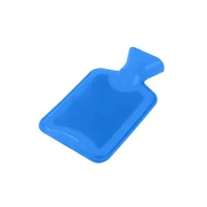 Kék melegvizes palack, 2 l, 34 × 19 cm, tömített csavaros kupakkal