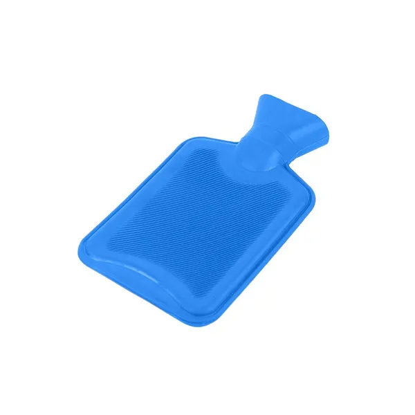 Kék melegvizes palack, 2 l, 34 × 19 cm, tömített csavaros kupakkal