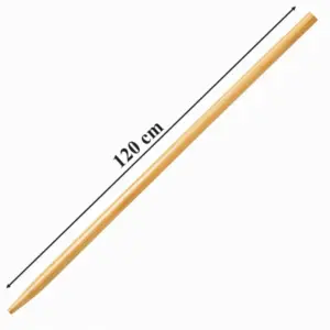 Lakkozott fa szerszámnyél, 120 cm, 22 mm, menet nélkül