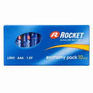 Rocket AAA alkáli elem LR03, 1,5 V, 10 darabos csomag