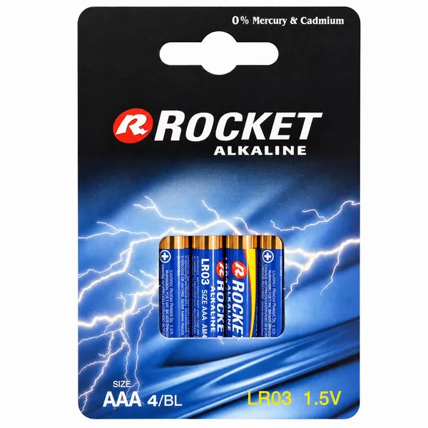 Rocket AAA alkáli elem LR03, 1,5 V, 4 darabos csomag