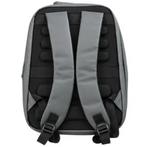 Sötétszürke laptop hátizsák USB-porttal, 42 × 30 × 15 cm