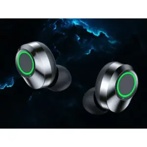 YD03 Bluetooth 5.4 fülhallgató mikrofonnal, LED-kijelzős töltőtokkal, fekete