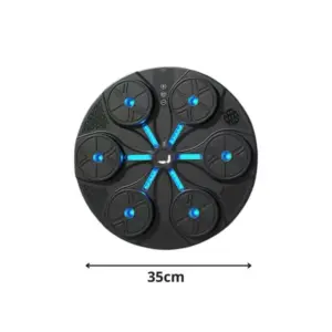Zenélő bokszpajzs kesztyűvel, 35 cm, 8 sebességfokozat, USB-töltés