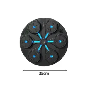 Zenélő bokszpajzs kesztyűvel, 35 cm, 8 sebességfokozat, USB-töltés